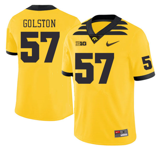 Iowa Hawkeyes #57 Chauncey Golston College Football Jerseys Stitched Sale-Gold